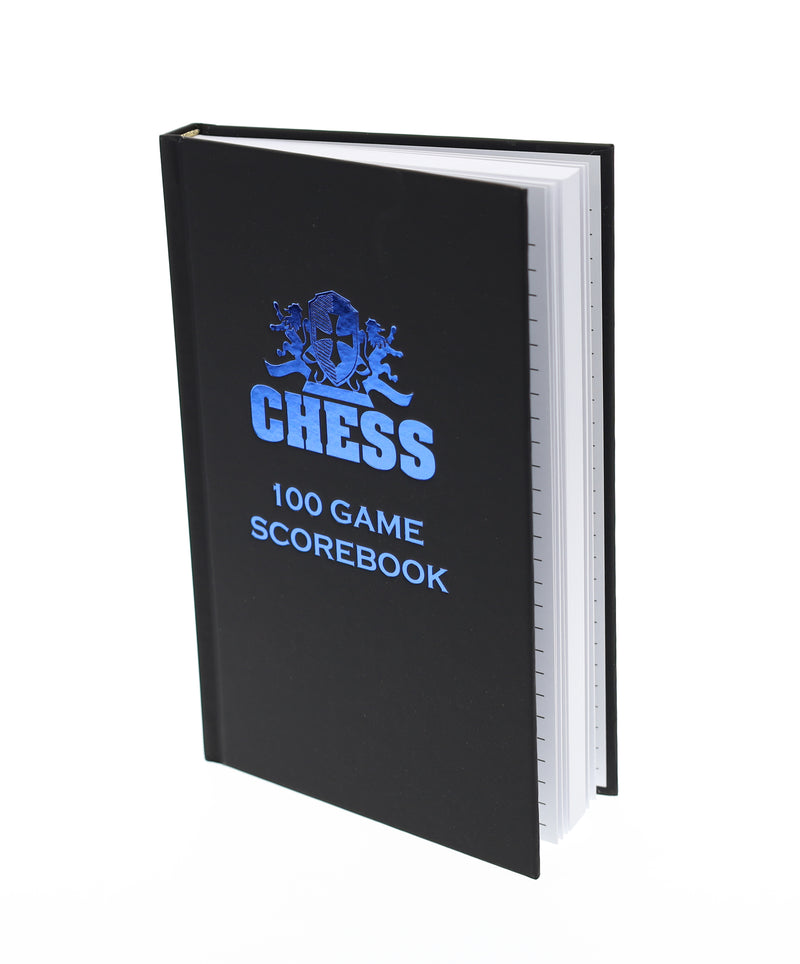 Matte Black and Blue Hardcover Scholastic Scorebook