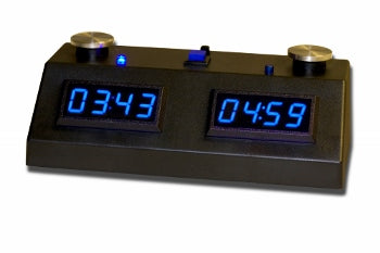 Chess Clock ZMF-II with Blue LED Display /w Black Case