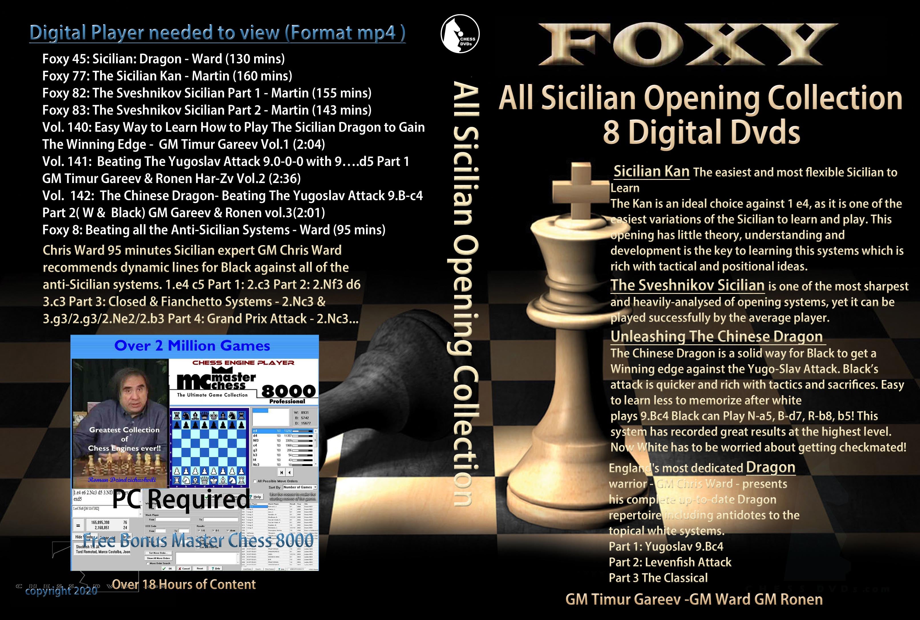Chess Tactics in Sicilian Defense (DVD) - New York, Chess Programs