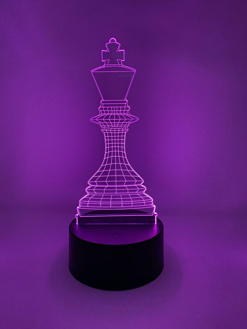 Chess Night Light (King, Queen, Knight, Bishop, Rook, Pawn designs)