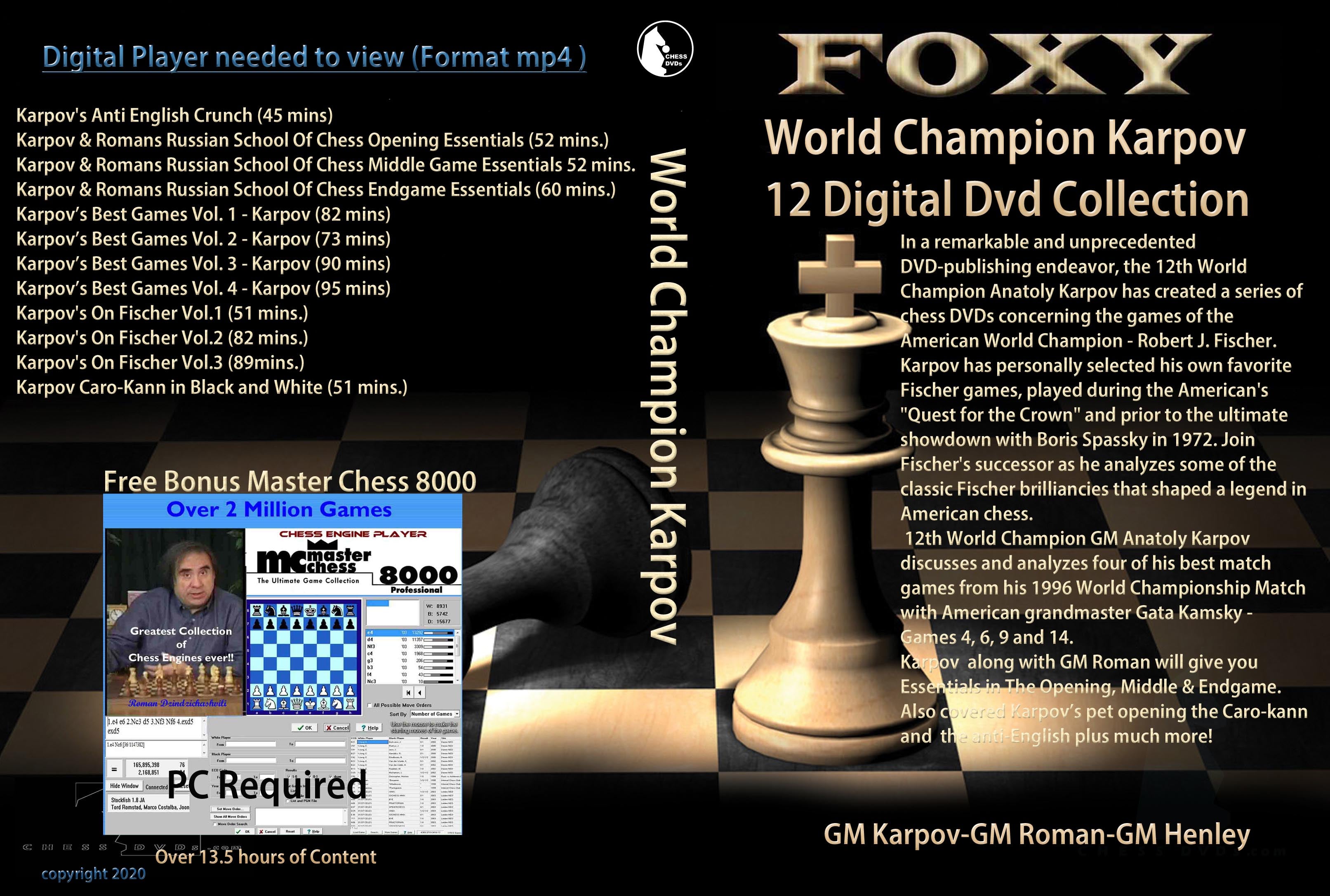 World Champion Karpov Collection(12 Digital DVDs) Download