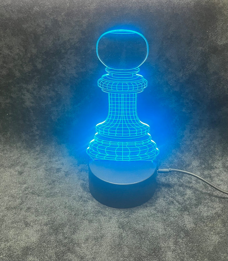 Chess Night Light (King, Queen, Knight, Bishop, Rook, Pawn designs)