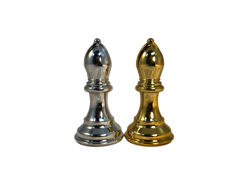Silver & Gold Weighted Chess Pieces