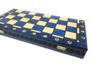 Ambassador Deluxe Chess Set - Folding board with 4 1/4" King