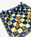 Ambassador Deluxe Chess Set - Folding board with 4 1/4" King
