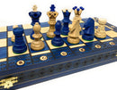 Ambassador Deluxe Chess Set - Folding board with 4 1/4" King
