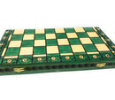 Ambassador Deluxe Chess Set - Folding board with 4 1/4" King