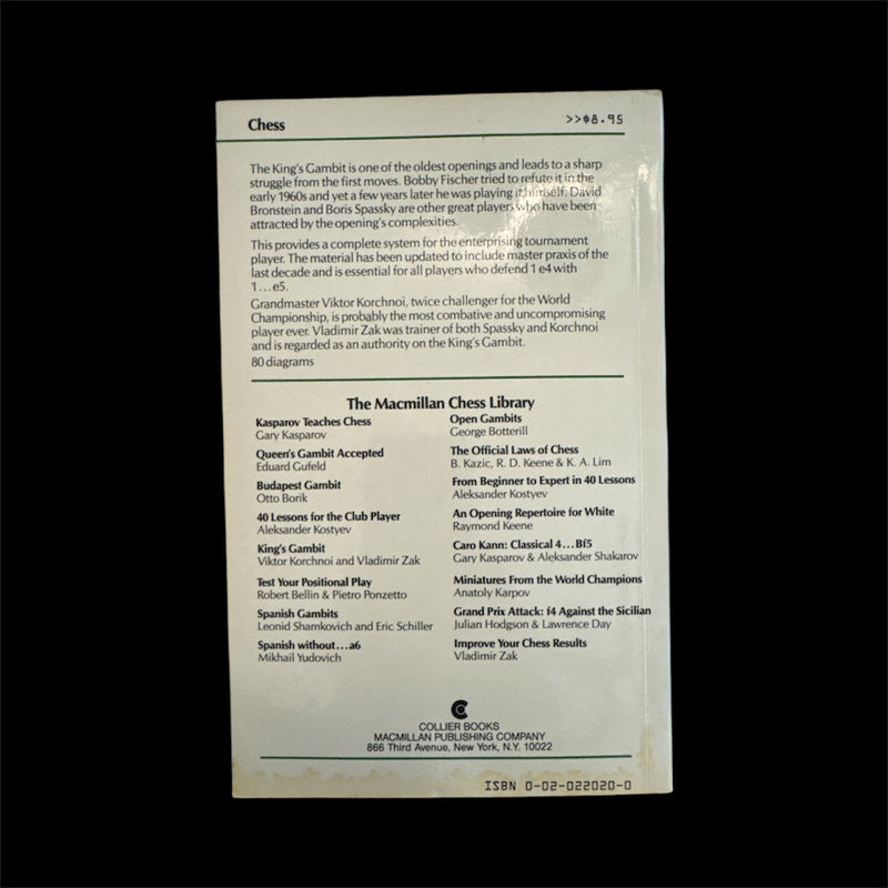 King's Gambit - Victor Korchnoi, Vladimir Zak