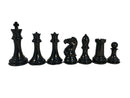 Silver & Black Weighted Chess Pieces