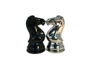 Silver & Black Weighted Chess Pieces
