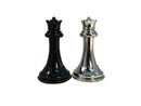 Silver & Black Weighted Chess Pieces
