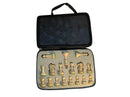 Babul Wood Ultimate Chess Set 3X Weight (4 Qs)  w/ Travel Case