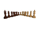 Babul Wood Ultimate Chess Set 3X Weight (4 Qs)  w/ Travel Case