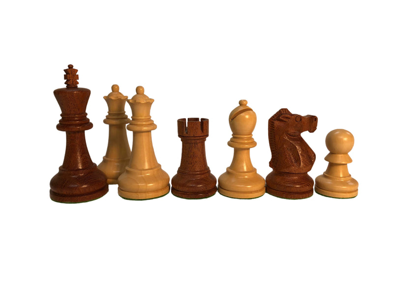 Babul Wood Ultimate Chess Set 3X Weight (4 Qs)  w/ Travel Case