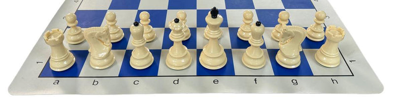 Black & White Zagreb Plastic Chess Set