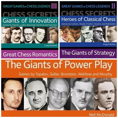 Great Games by Chess Legends (all 3 books)