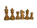 Olde Russian Babul Wood Chess Set (4Qs) - 3X Weight - 3 3/4 King