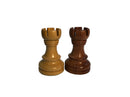 Olde Russian Babul Wood Chess Set (4Qs) - 3X Weight - 3 3/4 King