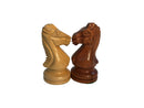 Olde Russian Babul Wood Chess Set (4Qs) - 3X Weight - 3 3/4 King