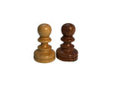 Olde Russian Babul Wood Chess Set (4Qs) - 3X Weight - 3 3/4 King