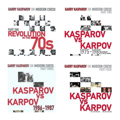 Garry Kasparov on Modern Chess vol 1-4 (Hardback)