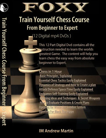 Train Yourself Chess Course - Beginner to Expert Collection (12 Digital Downloads) 26 Hours of instr