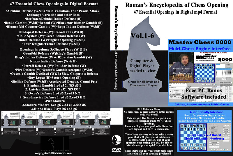 Roman's Encyclopedia of Chess Openings Collection (6 Digital DVDs) Download