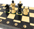 Ambassador Deluxe Chess Set - Folding board with 4 1/4" King