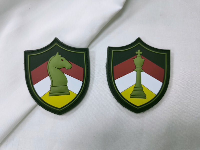 Chess Piece Patches (Velcro backed) Both pieces