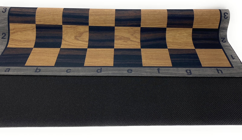 Wenge with Rosewood & Light Wood Mousepad Chessboard, 20" – made in USA