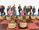 Civil War Resin Theme Chess Pieces