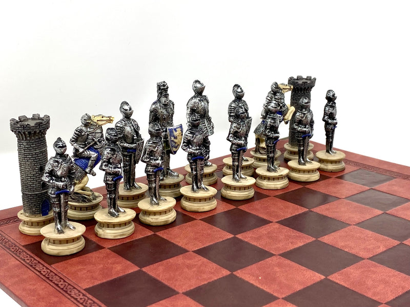 Medieval Knight Resin Theme Chess Pieces