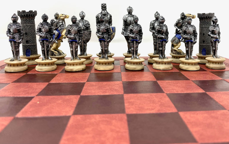 Medieval Knight Resin Theme Chess Pieces