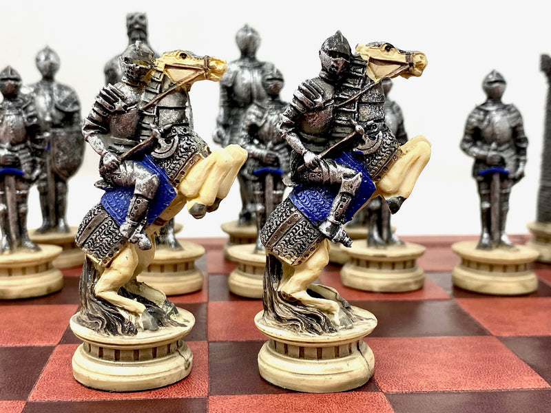 Medieval Knight Resin Theme Chess Pieces