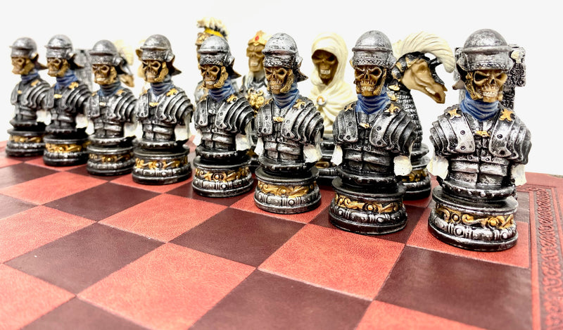 Skull Resin Theme Chess Pieces