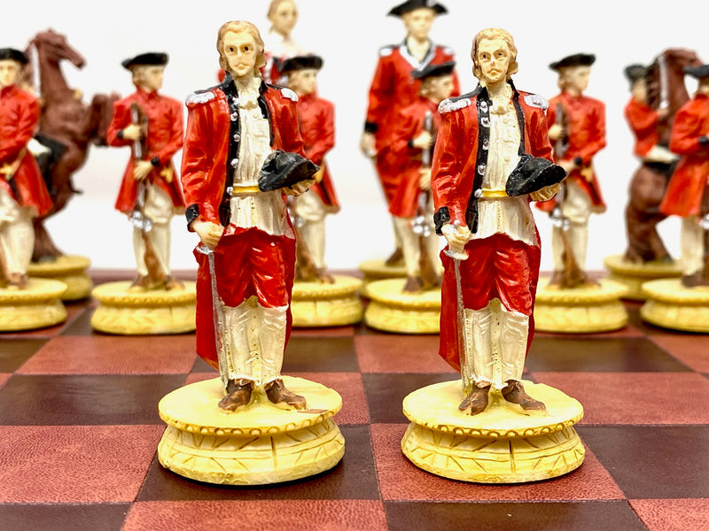 Revolutionary War Resin Theme Chess Pieces