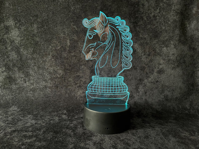 Chess Night Light (King, Queen, Knight, Bishop, Rook, Pawn designs)