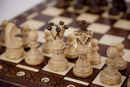 Ambassador Deluxe Chess Set - Folding board with 4 1/4" King
