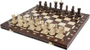 Ambassador Deluxe Chess Set - Folding board with 4 1/4" King
