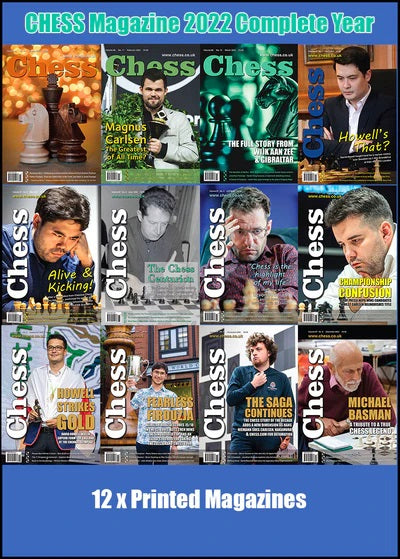 CHESS Magazine - 2022 Complete Year (All 12 issues) + Binder