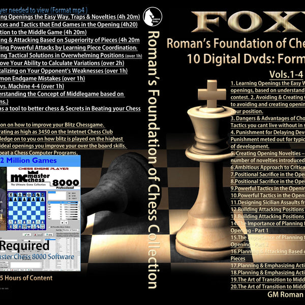 Roman's Encyclopedia of Chess Openings Collection (6 Digital DVDs) Dow