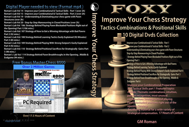 Improve Your Chess Strategy Collection (10 Digital DVDs)