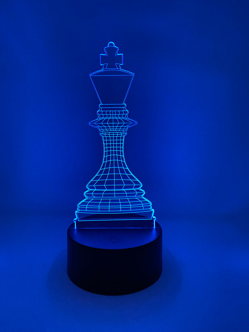 Chess Night Light (King, Queen, Knight, Bishop, Rook, Pawn designs)