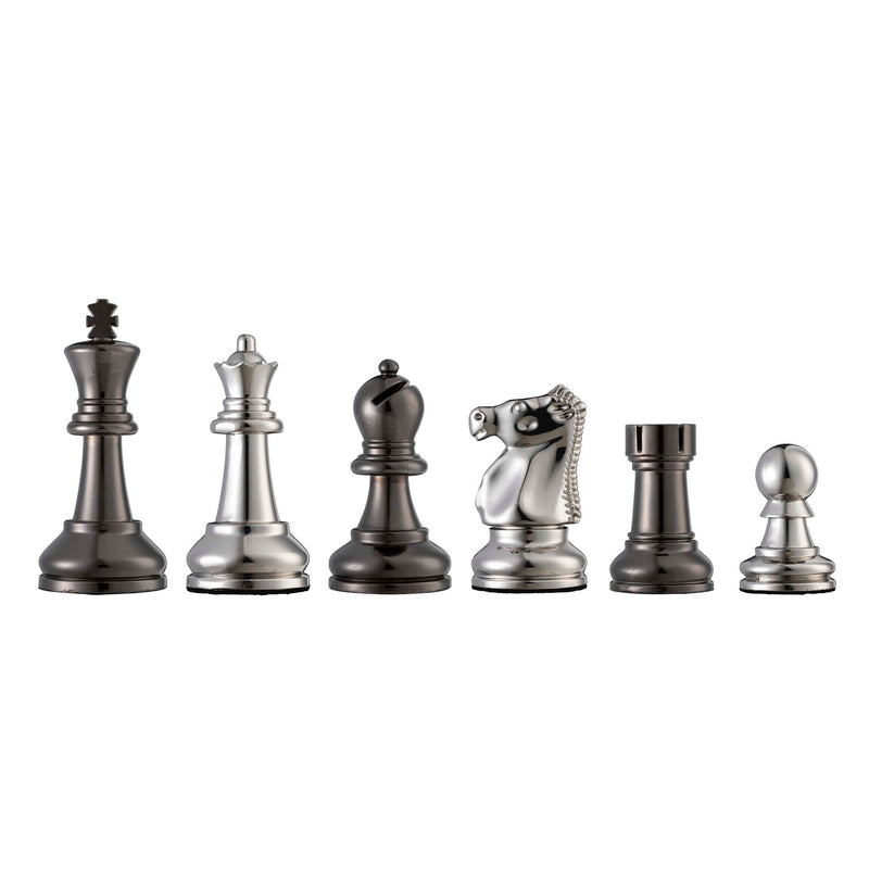 Bobby Fischer® Metal Ultimate Chess Pieces – 3.75 inch King – Weighs over 9 lbs