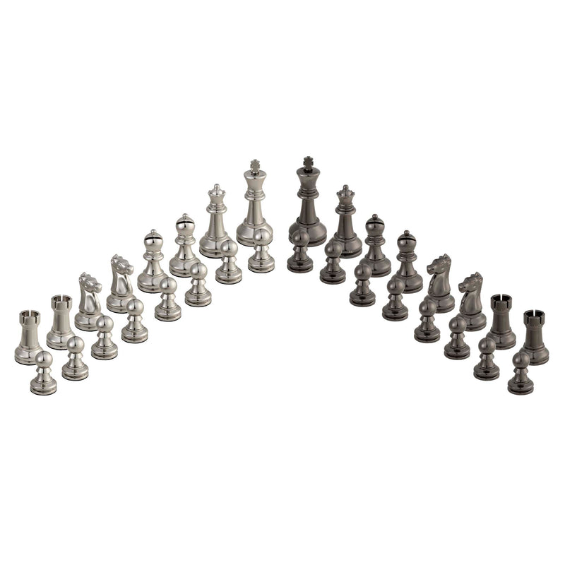 Bobby Fischer® Metal Ultimate Chess Pieces – 3.75 inch King – Weighs over 9 lbs