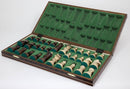 Ambassador Deluxe Chess Set - Folding board with 4 1/4" King