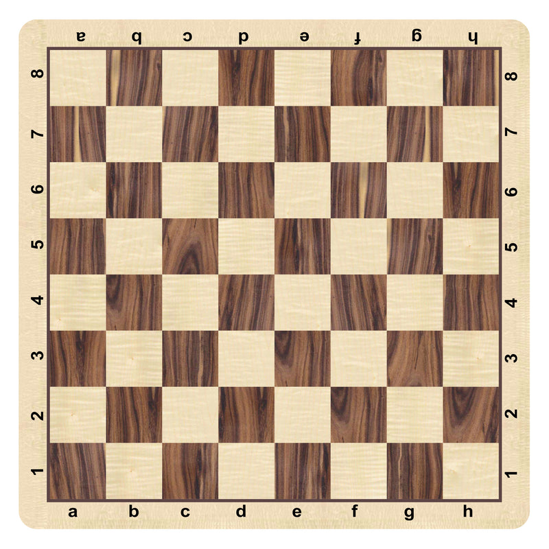 Rosewood & Maple Grain Mousepad Chessboard 20" – made in USA