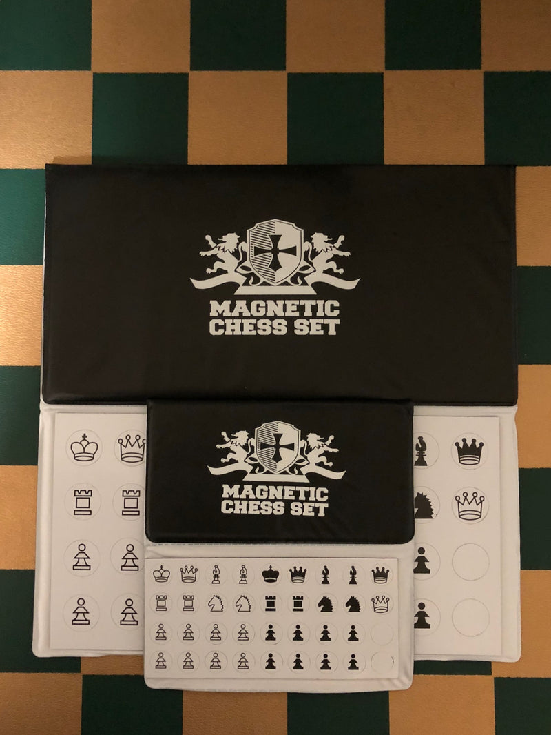 Supersize Checkbook Magnetic Chess Set (Over 10" wide)